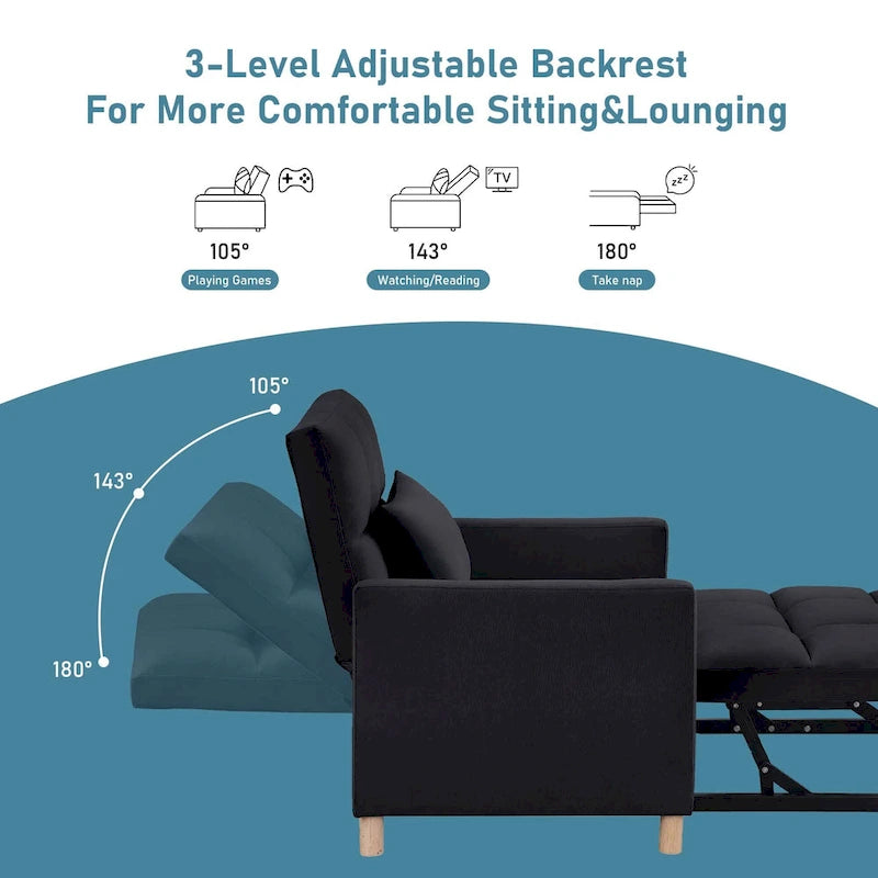 Fauteuil-lit convertible Aukfa avec oreiller