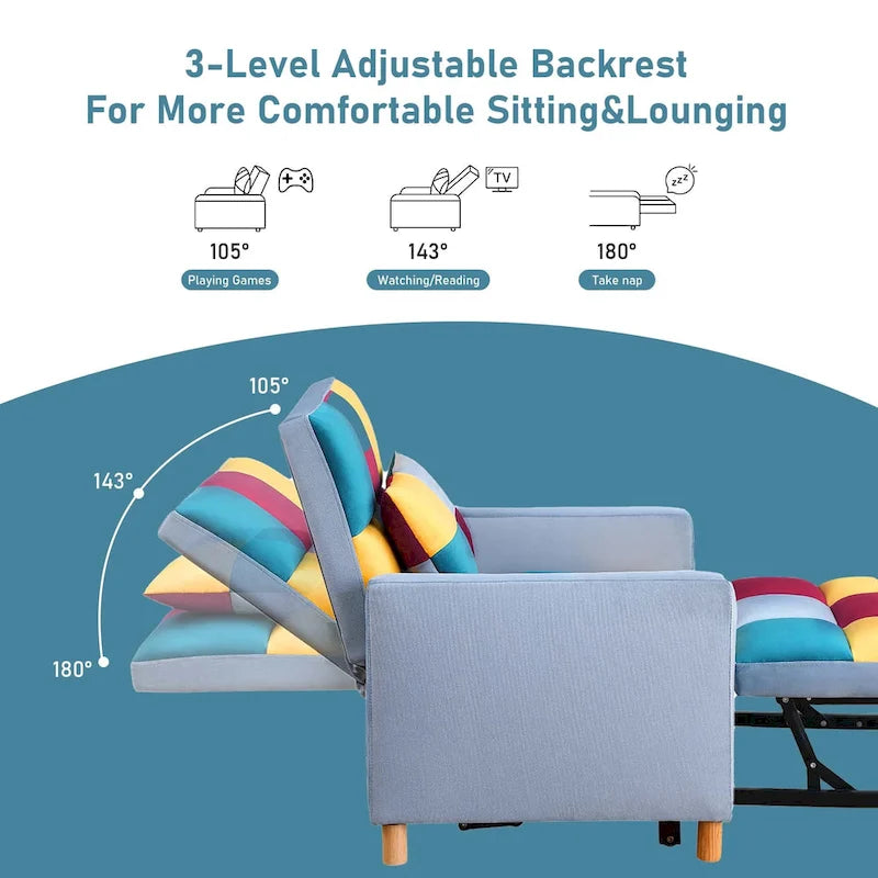 Fauteuil-lit convertible Aukfa avec oreiller