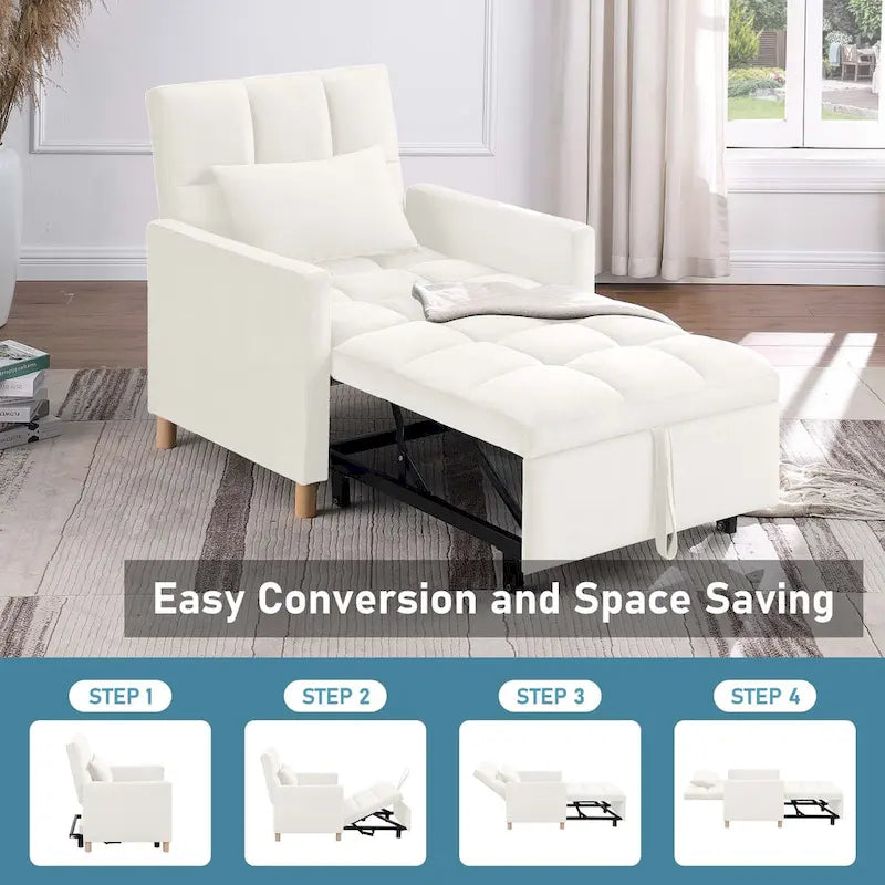 Fauteuil-lit convertible Aukfa avec oreiller