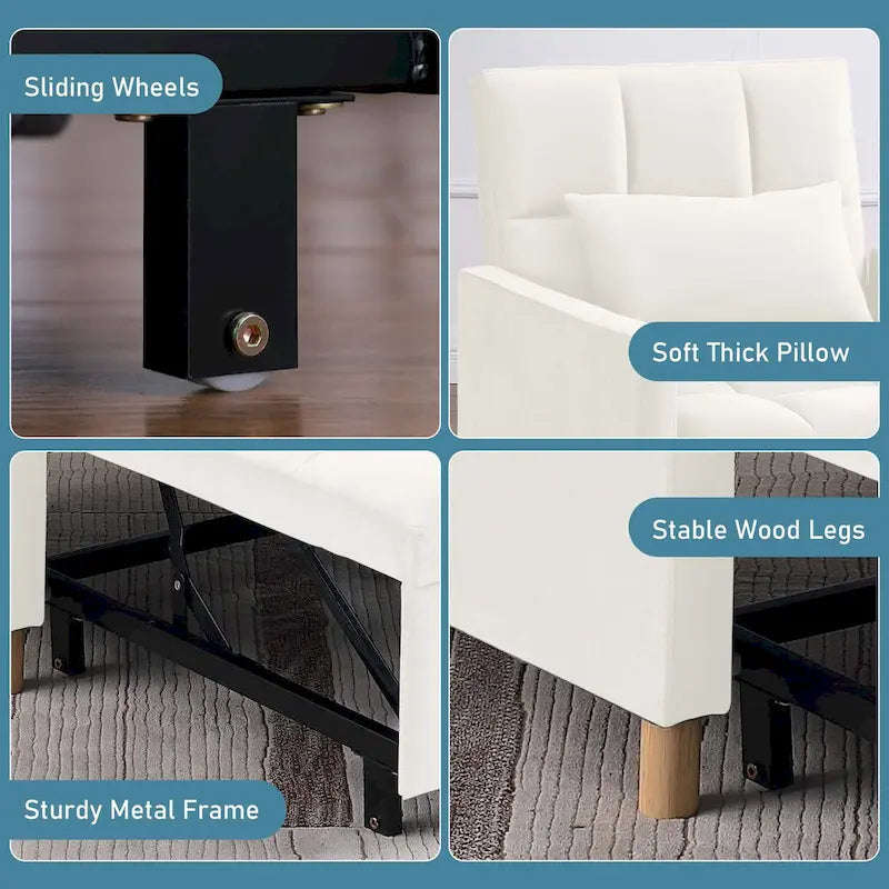 Fauteuil-lit convertible Aukfa avec oreiller