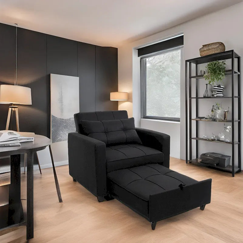 Fauteuil-lit convertible 3 en 1 - Canapé-lit moderne et pliable, idéal pour les petits espaces