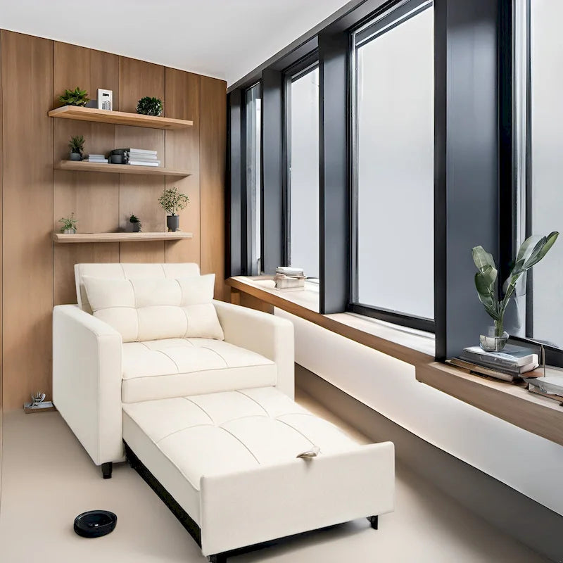 Fauteuil-lit convertible 3 en 1 - Canapé-lit moderne et pliable, idéal pour les petits espaces