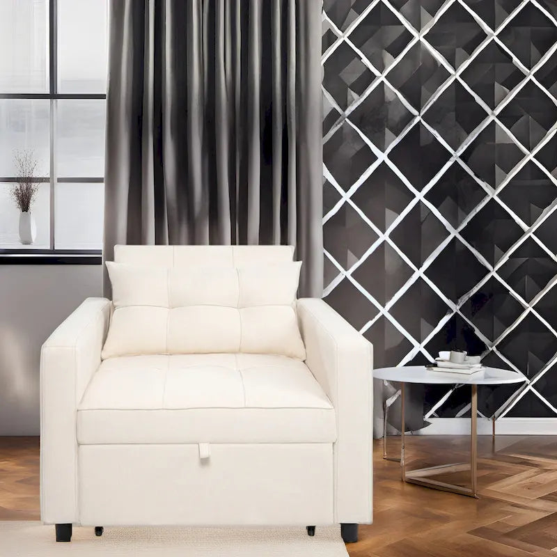 Fauteuil-lit convertible 3 en 1 - Canapé-lit moderne et pliable, idéal pour les petits espaces