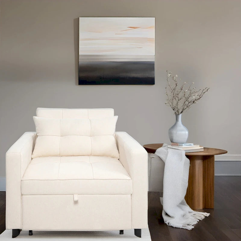 Fauteuil-lit convertible 3 en 1 - Canapé-lit moderne et pliable, idéal pour les petits espaces