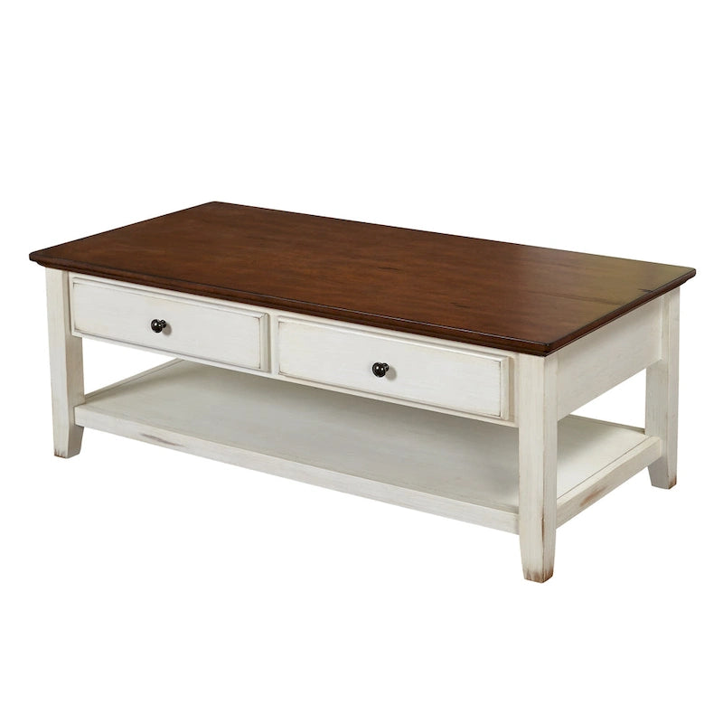 Table basse Simple Living Charleston - 46 cm (H) x 121 cm (L) x 60 cm (P)