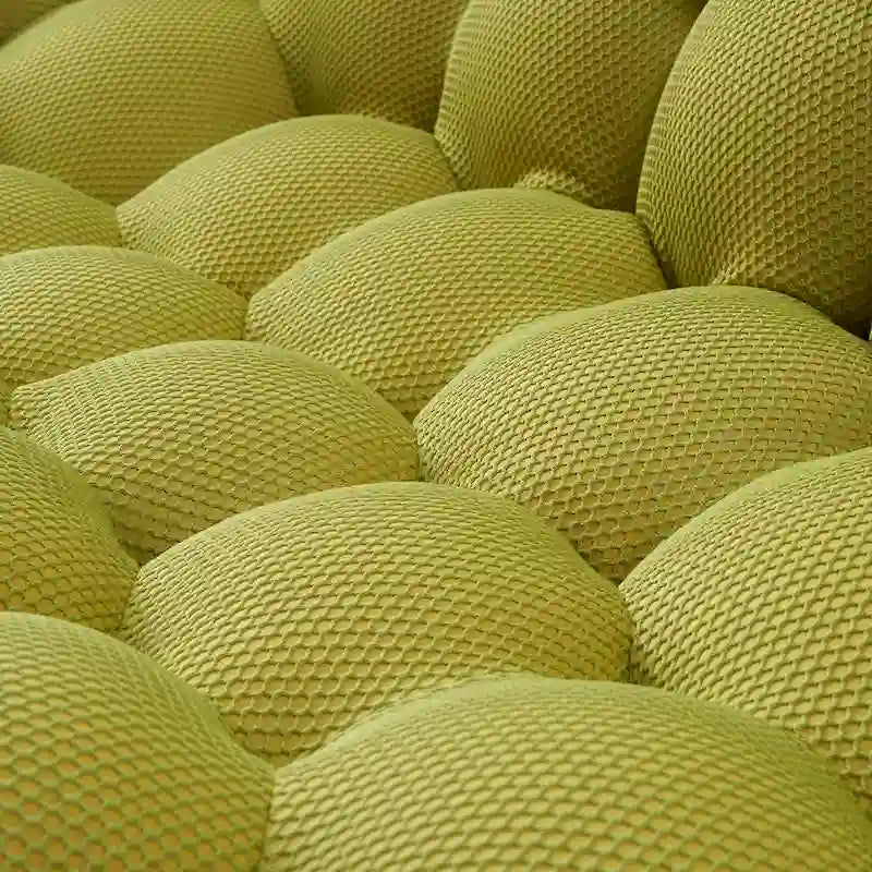 Canapé relax 2 places incurvé en nid d'abeille avec revêtement textile 3D pour salon ou appartement