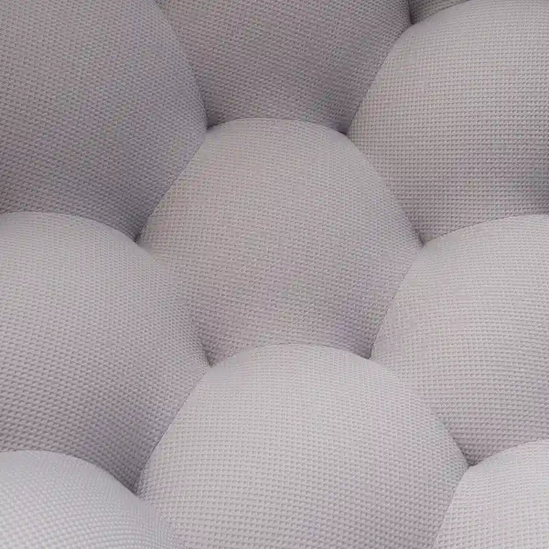 Canapé relax 2 places incurvé en nid d'abeille avec revêtement textile 3D pour salon ou appartement