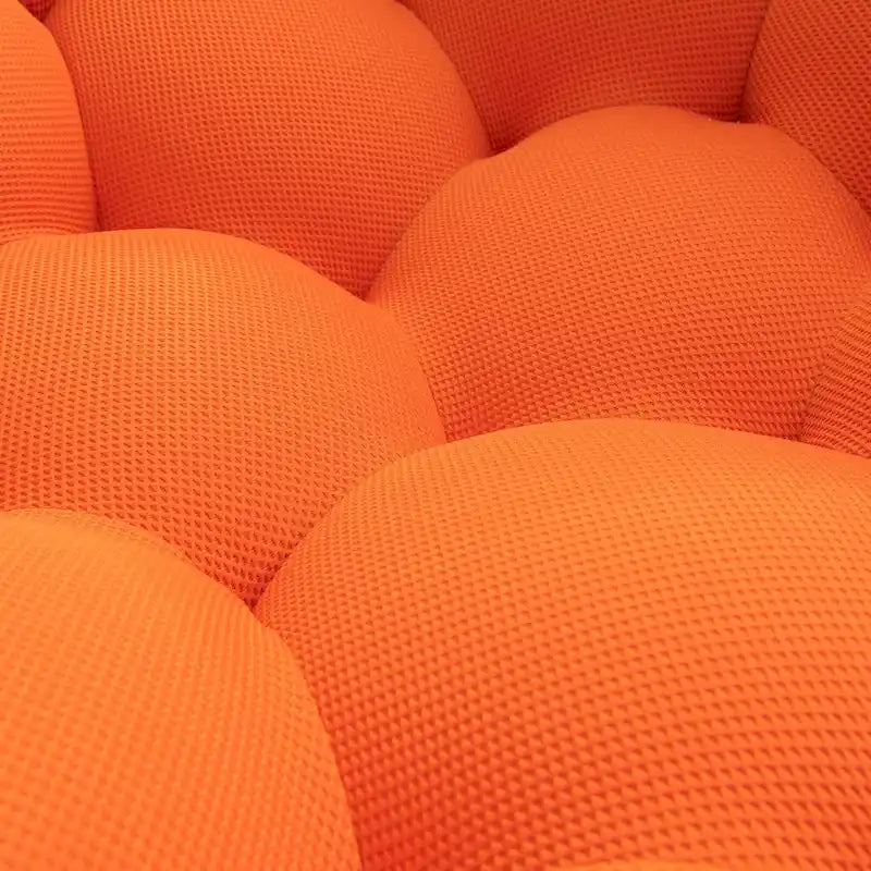 Canapé relax 2 places incurvé en nid d'abeille avec revêtement textile 3D pour salon ou appartement