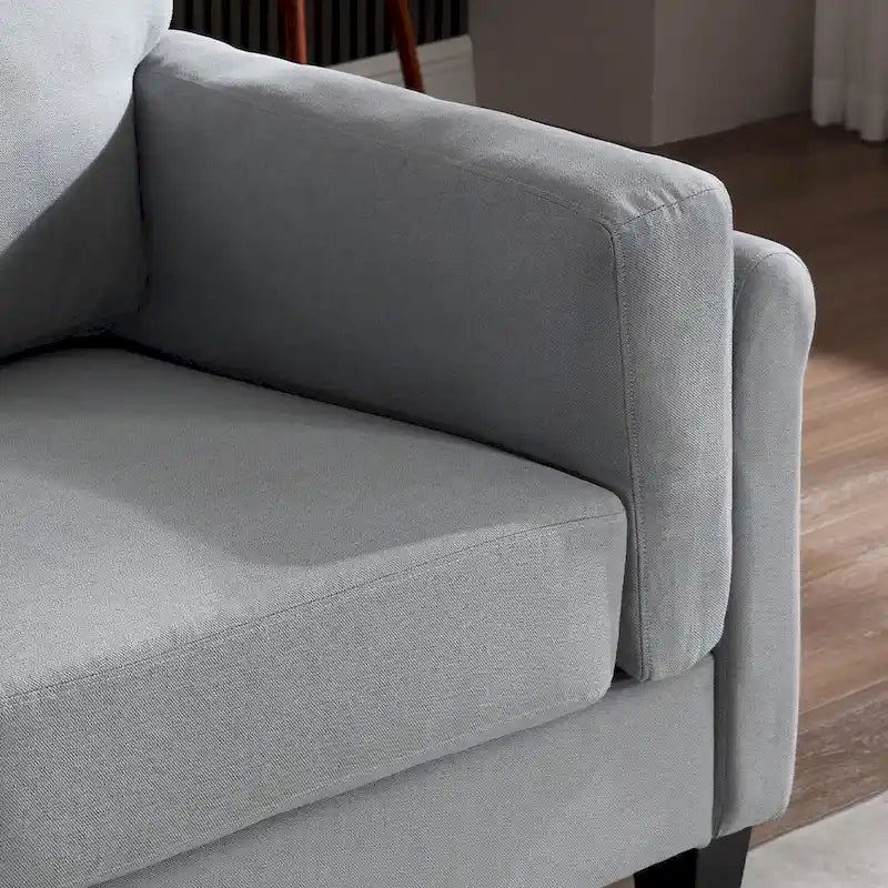 Canapé moderne à double accoudoirs Morden Fort, canapé profond, coussins de dossier moelleux, revêtement en tissu résistant