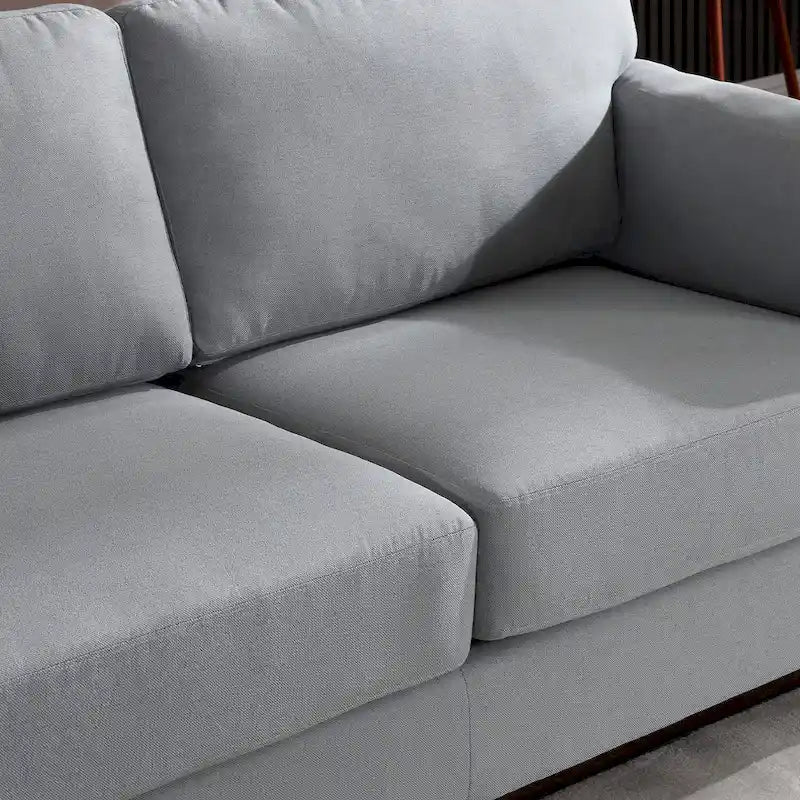 Canapé moderne à double accoudoirs Morden Fort, canapé profond, coussins de dossier moelleux, revêtement en tissu résistant