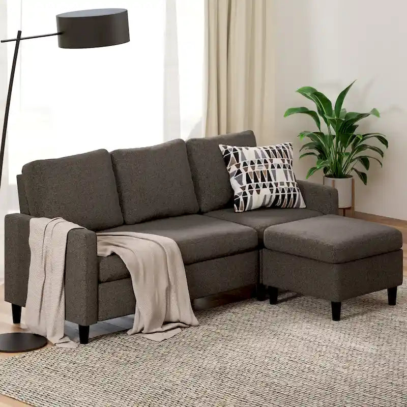 Priage by ZINUS Convertible Sectional Sofa with Reversible Chaise