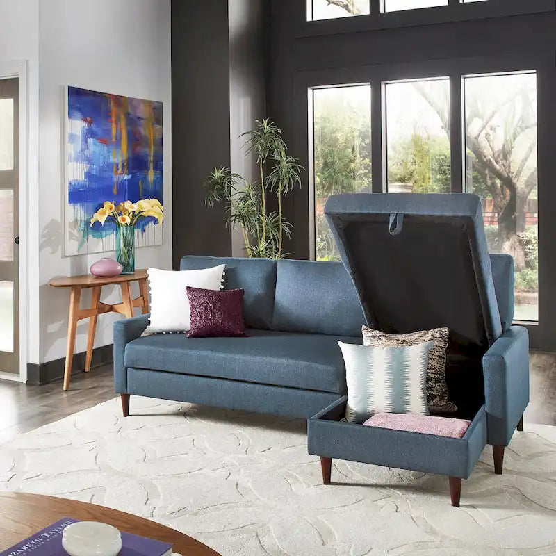 Canapé convertible Parker avec méridienne de rangement à droite par iNSPIRE Q Modern