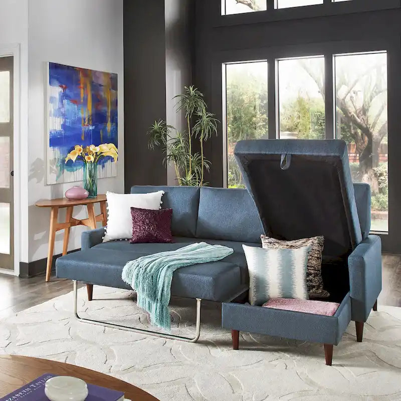 Canapé convertible Parker avec méridienne de rangement à droite par iNSPIRE Q Modern