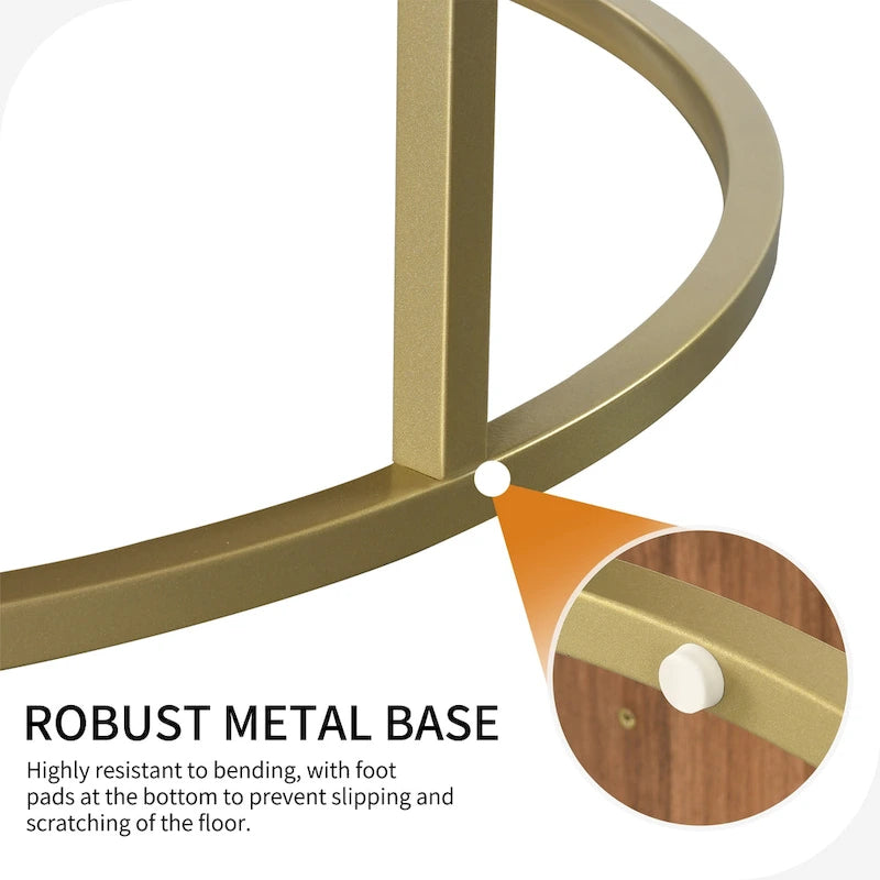 Table basse ronde à plateau relevable et structure extensible avec rangement dissimulé