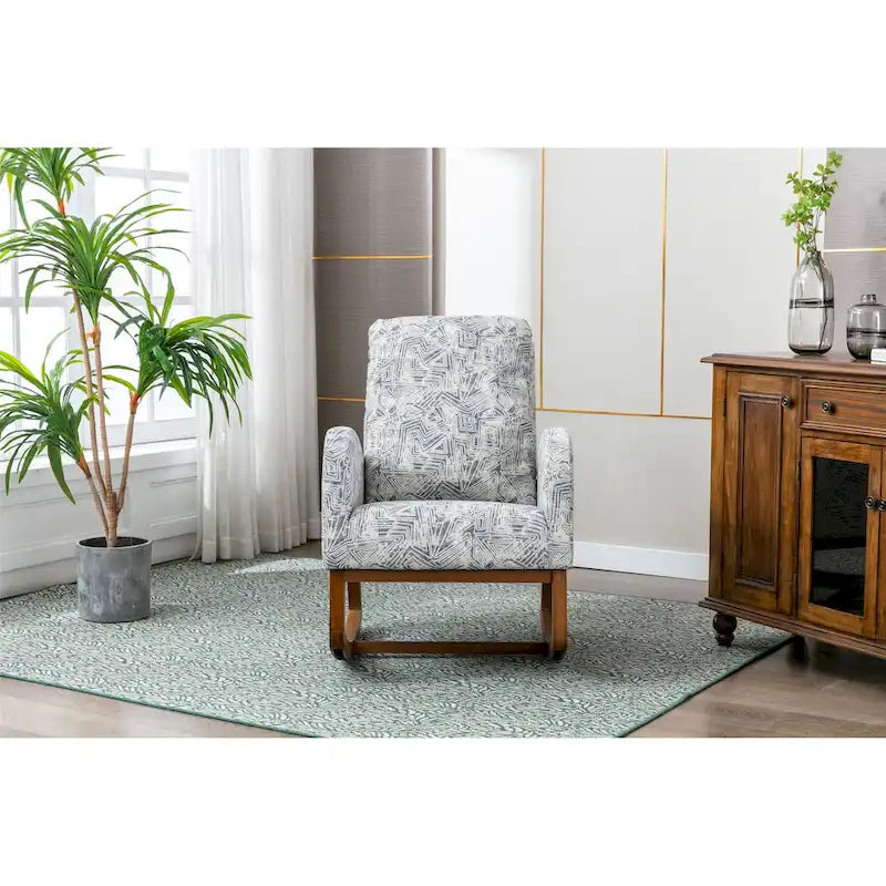 Fauteuil à bascule confortable pour salon
