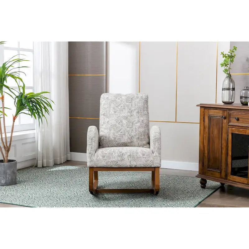 Fauteuil à bascule confortable pour salon