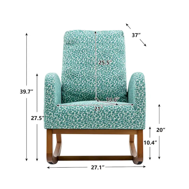 Fauteuil à bascule confortable pour salon
