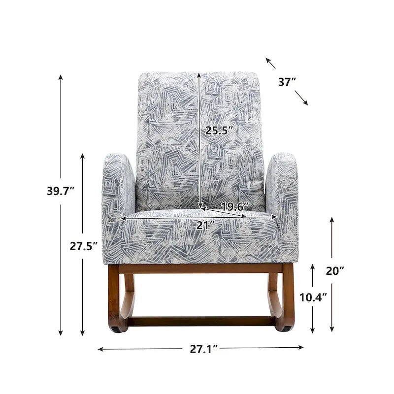 Fauteuil à bascule confortable pour salon