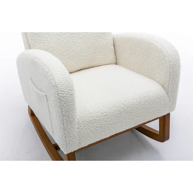 Fauteuil à bascule confortable pour salon