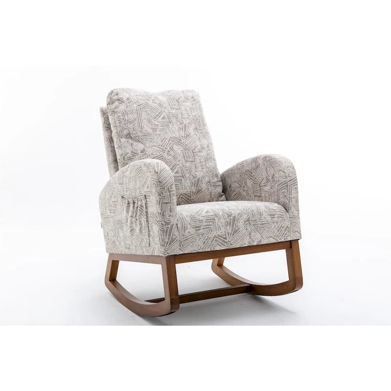 Fauteuil à bascule confortable pour salon