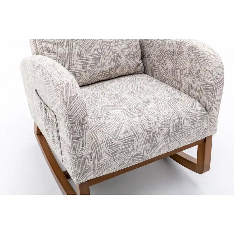 Fauteuil à bascule confortable pour salon