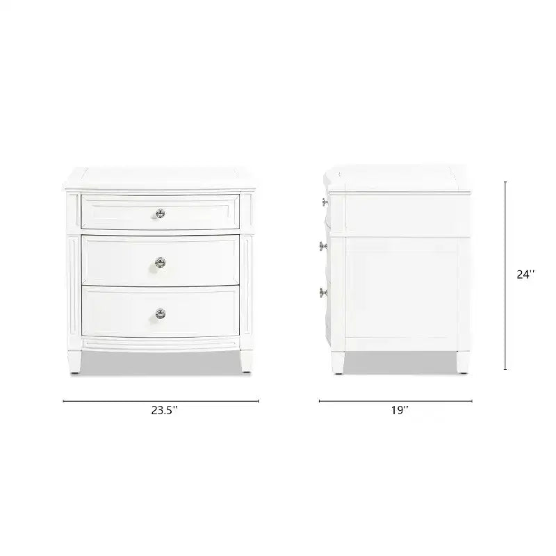 Table d'appoint JTH LUXE Dauphin avec accents dorés