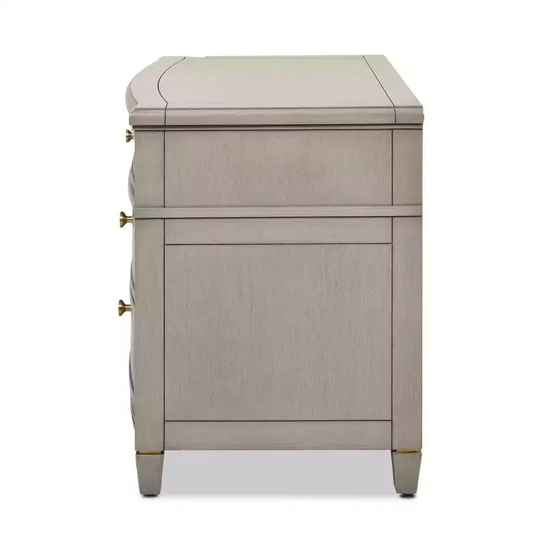 Table d'appoint JTH LUXE Dauphin avec accents dorés