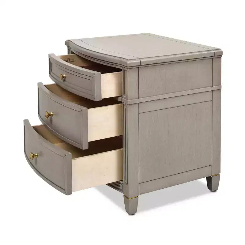 Table d'appoint JTH LUXE Dauphin avec accents dorés