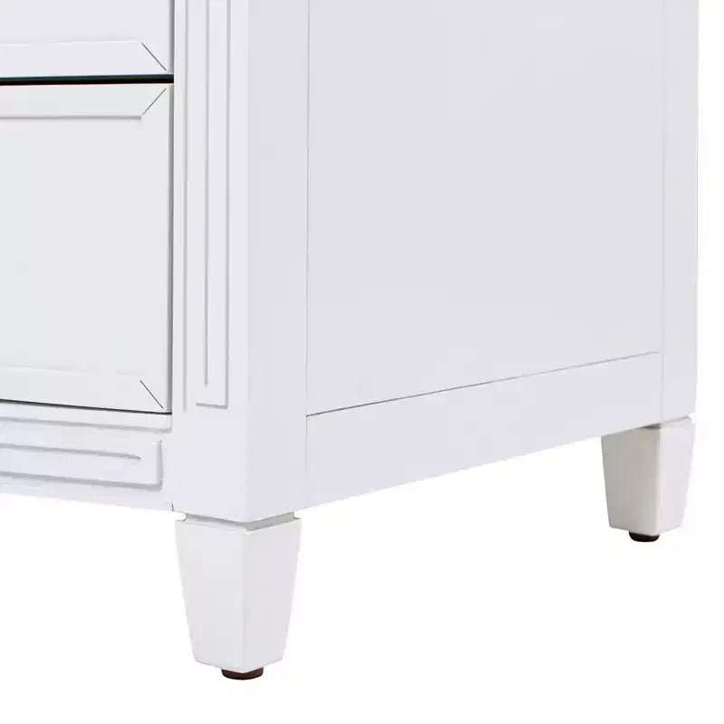 Table d'appoint JTH LUXE Dauphin avec accents dorés