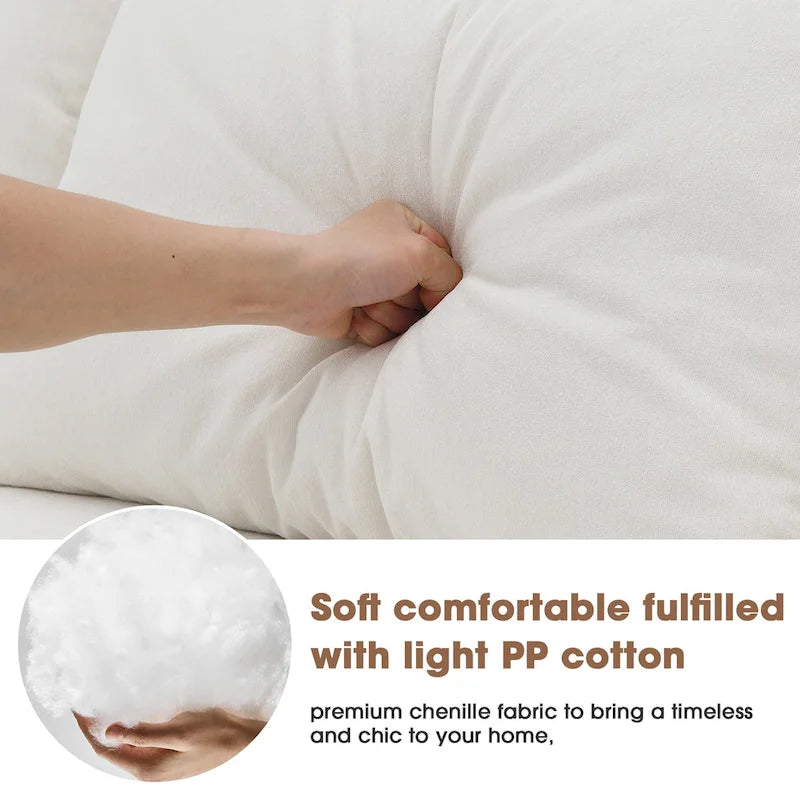 [VIDÉO fournie] [Nouveau] Ensemble canapé d'angle modulable 109 x 68 cm pour salon, canapé style minimaliste moderne, canapé-lit rembourré