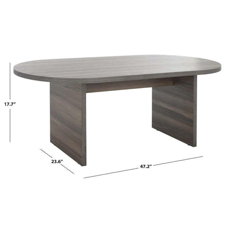 Table basse ovale moderne SAFAVIEH Gulzada - 119 cm L x 61 cm P x 46 cm H