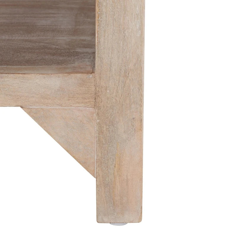 Table basse carrée Bernardina à une étagère de SAFAVIEH - 86 cm (L) x 86 cm (P) x 41 cm (H)