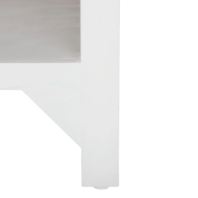 Table basse carrée Bernardina à une étagère de SAFAVIEH - 86 cm (L) x 86 cm (P) x 41 cm (H)