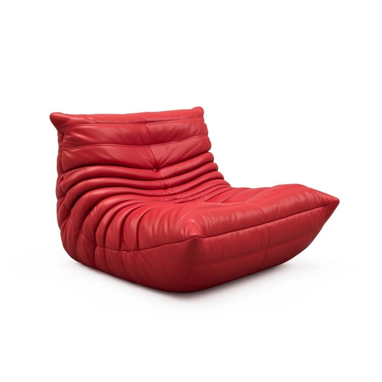 Canapé Furgle en cuir microfibre, design ergonomique, canapé de sol relax