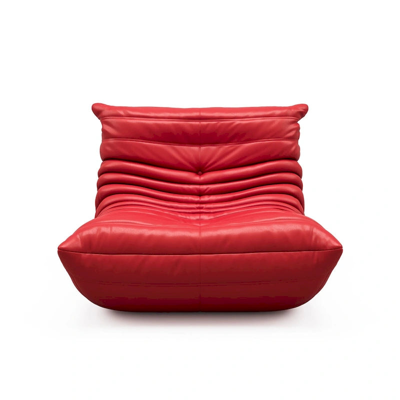 Canapé Furgle en cuir microfibre, design ergonomique, canapé de sol relax