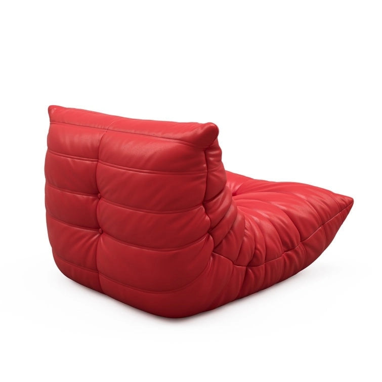 Canapé Furgle en cuir microfibre, design ergonomique, canapé de sol relax