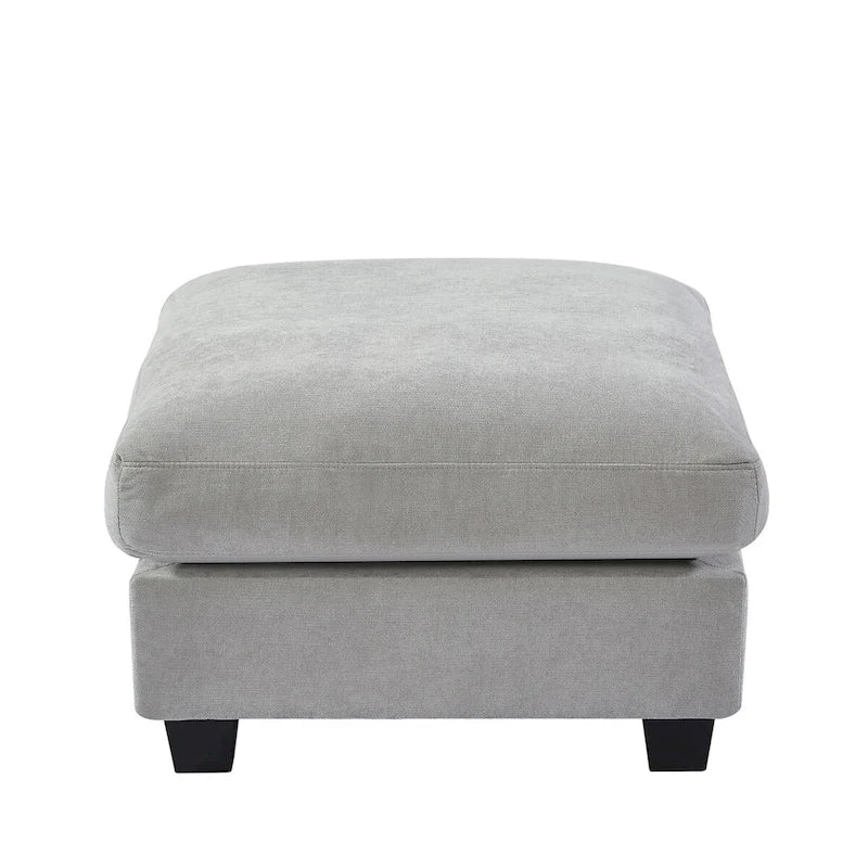 Canapé d'angle convertible moderne en forme de L avec méridienne réversible