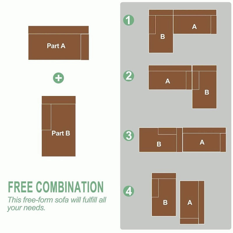 Canapé d'angle en chenille en forme de L, canapé moderne modulable avec dossier rembourré et 6 coussins pour salon