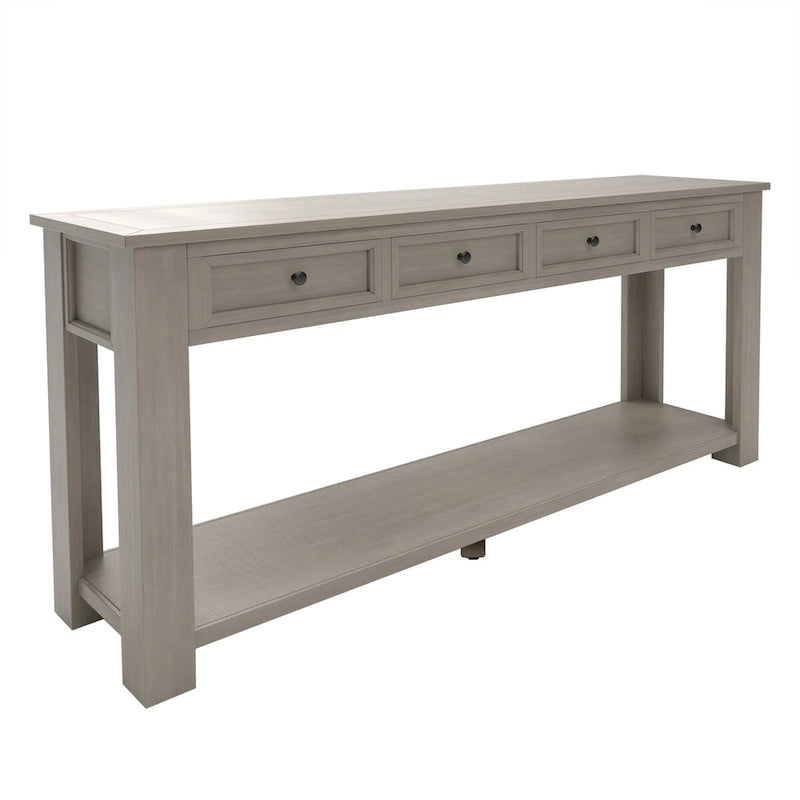 Console/table d'appoint avec tiroirs de rangement et étagère inférieure pour entrée/couloir