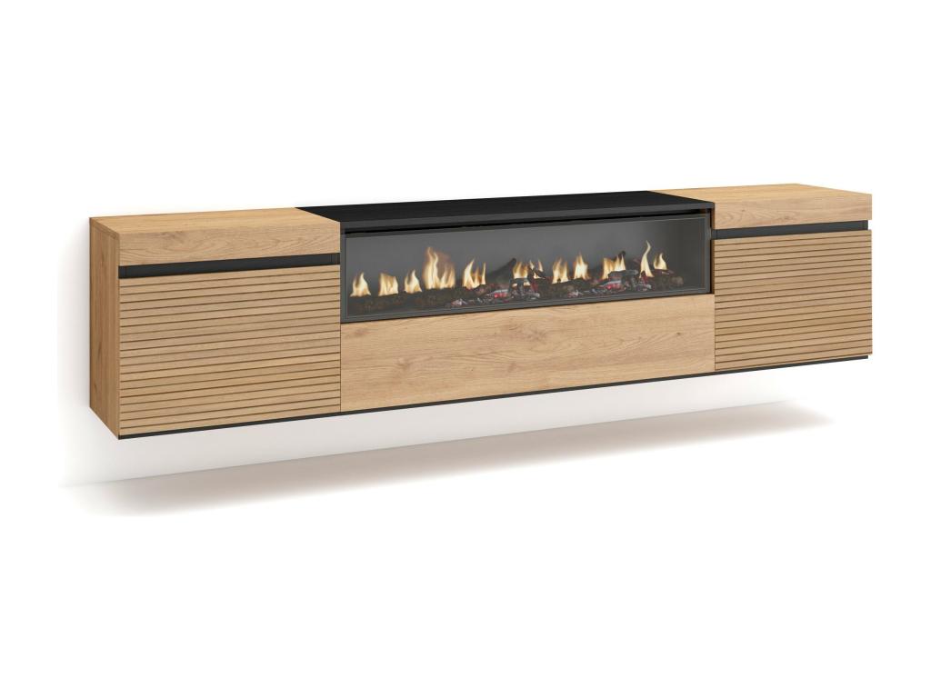 Meuble Banc Télé - Naturel clair