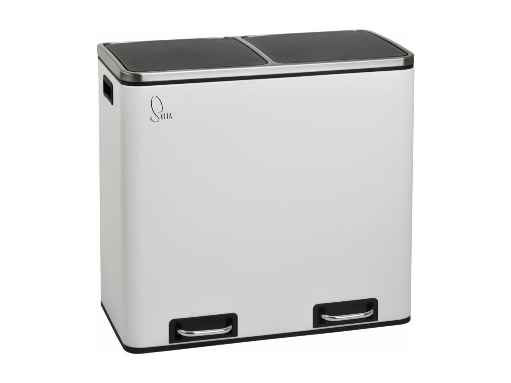 Pédale 60l Inox - Blanc