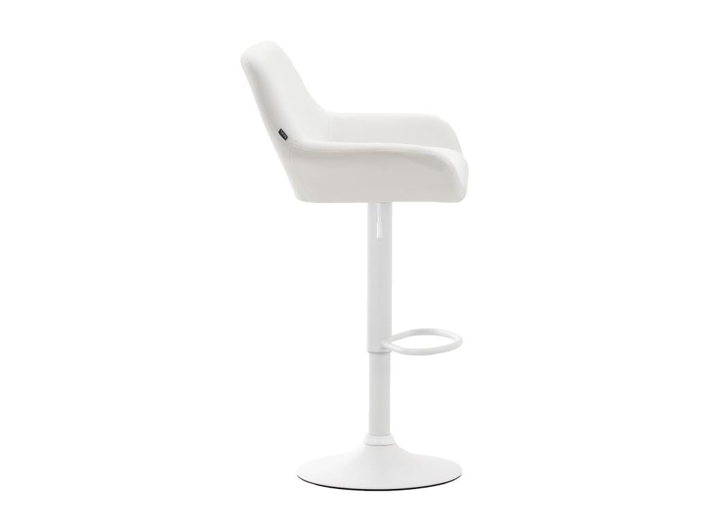 Tabouret Bar Similicuir - Blanc
