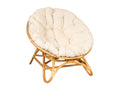 Fauteuil en Rotin - Naturel clair (coussin)