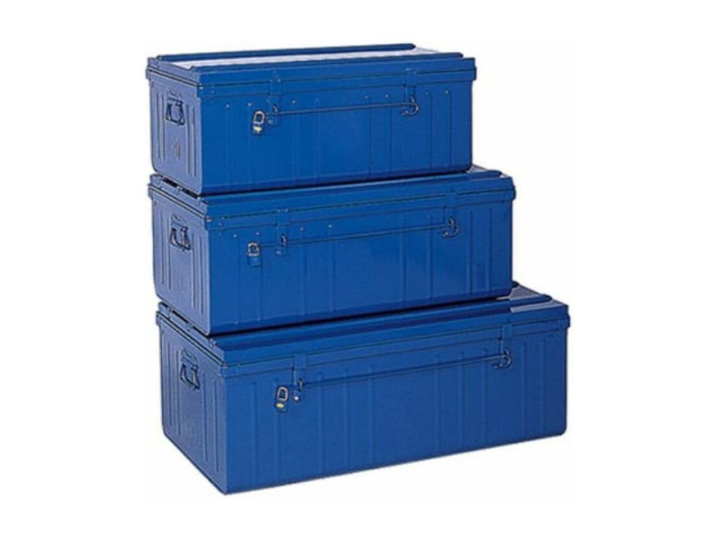 Grandes malles en acier - Bleu