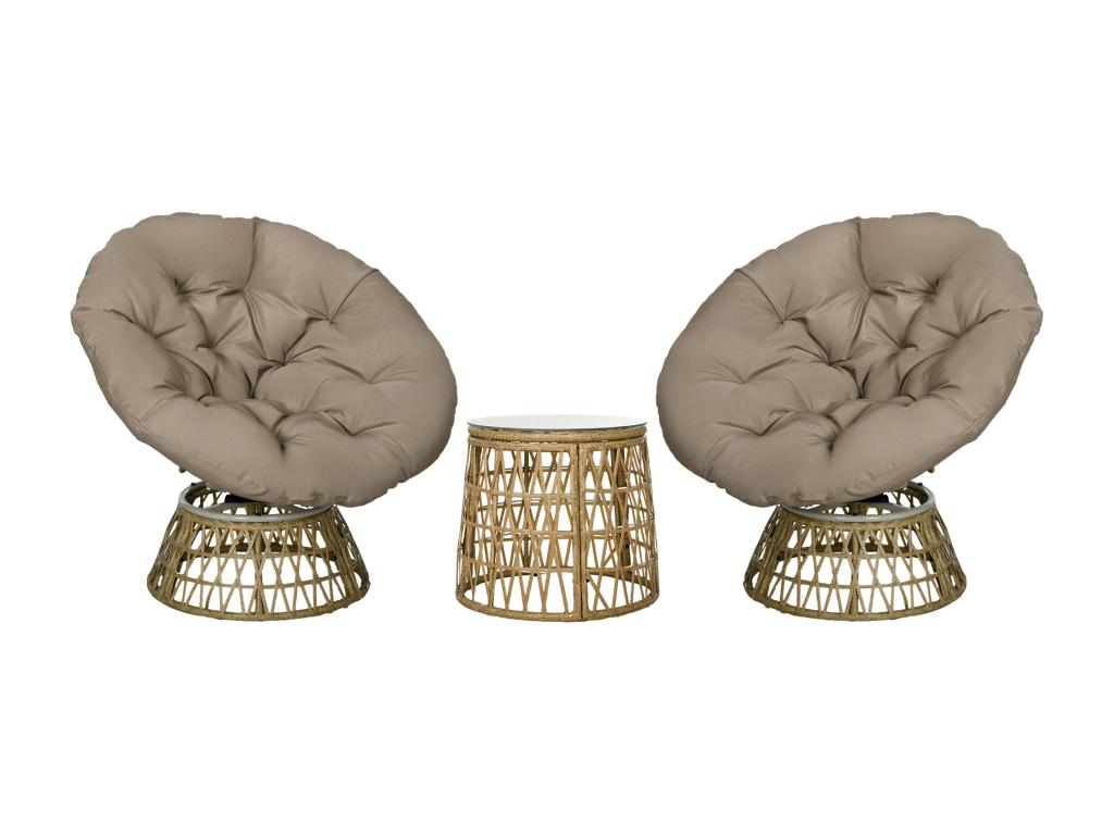 Ensemble Salon Jardin - Beige