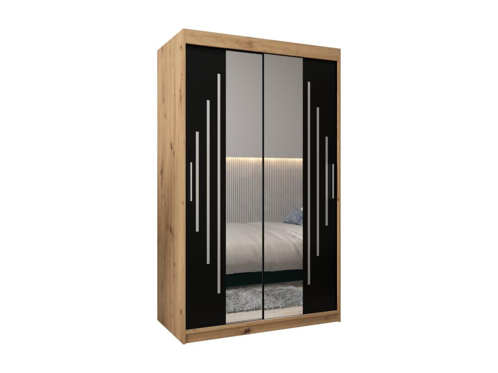 Armoire - Argente/Marron/Noir