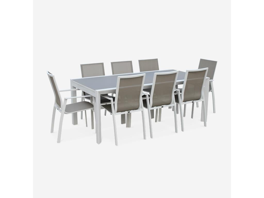 Salon Jardin Table - Blanc