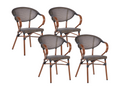Lot Chaises Jardin - Gris (gris)