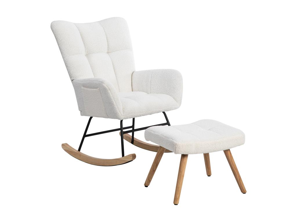 Fauteuil en rotin - Blanc (blanc)