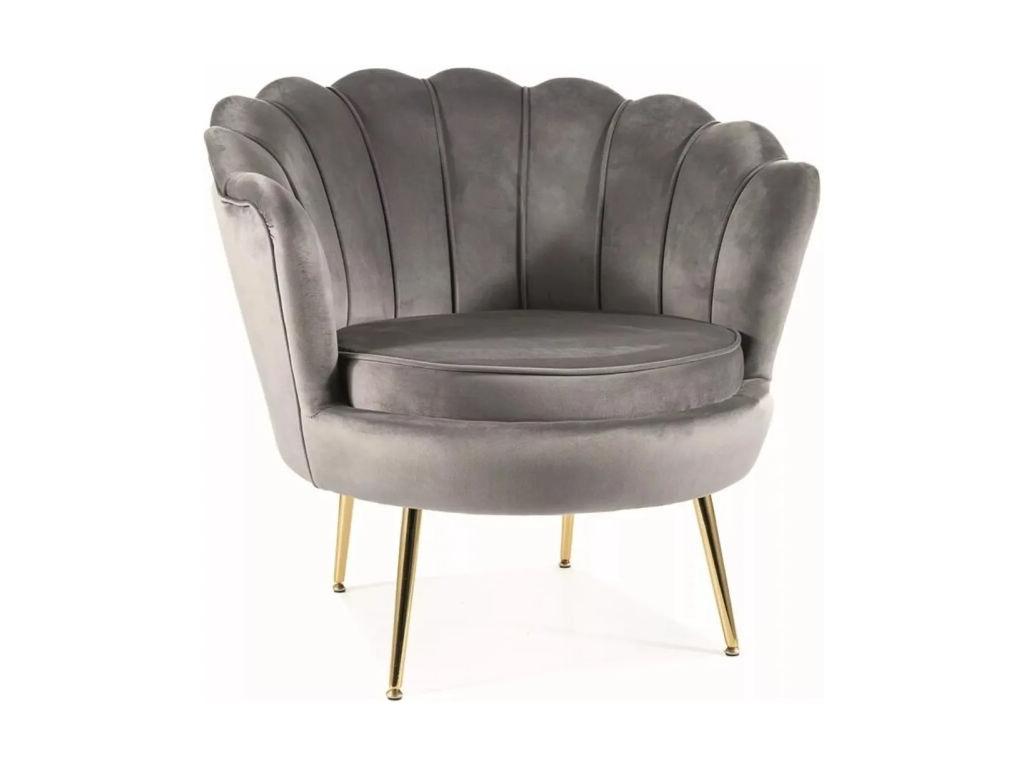Fauteuil en rotin - Gris (cm)